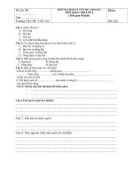 KTĐKCUỐI KI I KHOA HỌC LỚP 4 HONG