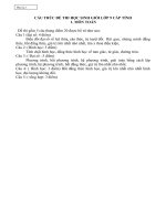 Bài soạn CẤU TRÚC ĐỀ THI HSG CẤP TỈNH