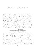 This potent fence - the holy sin of grief