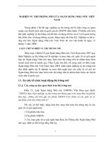 Nghiệp vụ thị trường mở của ngân hàng nhà nước Việt Nam