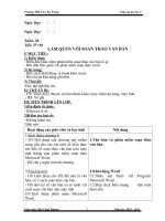 Gián án Giáo án tin 6 HKII( chuẩn KTKN)