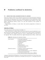 Problems confined to obstetrics