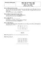 Tin học trẻ Bình Định lần 15 - Bảng A