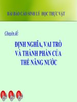 Bài giảng sinh ly thuc vat
