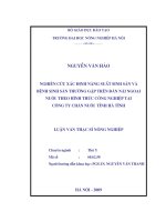 Luận văn nghiên cứu xác định năng suất sinh sản và bệnh sinh sản thường gặp trên đàn nái ngoại nuôi theo hình thức công nghiệp tại công ty chăn nuôi tỉnh hà tĩnh 