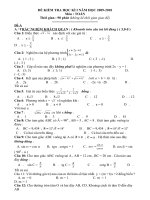 de kiem tra toan 9 ki I