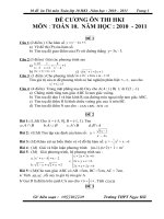 Bộ đề HKI Toán 10, 3 ban hay./.