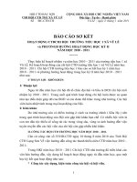 Gián án báo cao sơ kết đội 2010-2011