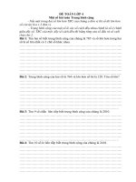 Tài liệu MỘT SỐ BÀI TOÁN TBC DÀNH CHO HSG LỚP 4