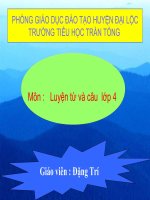 Luyện T&C_tuan 16: Câu kể