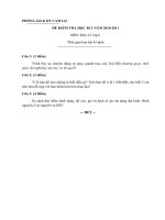 Gián án ĐỀ HKI I (2010-2011)