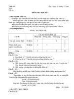 Tiet 36 Kiem tra hoc ki 1 co ma tran Dia 7