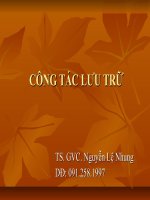 CÔNG TÁC LƯU TRỮ