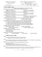 Đề Thi Học kỳ 1- 2010- Đề A- Hóa 9