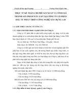 THỰC TẾ KẾ TOÁN CHI PHÍ SẢN XUẤT VÀ TÍNH GIÁ THÀNH SẢN PHẨM XÂY LẮP TẠI CÔNG TY CỔ PHẦN ĐẦU TƯ PHÁT TRIỂN CÔNG NGHỆ XÂY DỰNG A