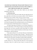 GIẢI PHÁP HẠN CHẾ RỦI RO TÍN DỤNG ĐỐI VỚI HỘ SẢN XUẤT  KINH DOANH TẠI CHI NHÁNH NGÂN HÀNG NÔNG NGHIỆP VÀ PHÁT TRIỂN HUYỆN ĐÔNG SƠN  THANH HÓA