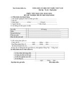 Mẫu phiếu tiếp nhận hàng hóa để hử nghiệm trước khi nhập khẩu