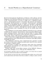 Social Phobia as a Hypothetical Construct