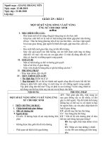 GIÁO ÁN KỸ NĂNG ỨNG XỬ