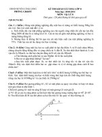 Bài soạn DE THI VAT LÝ 8 VÒNG HUYEN