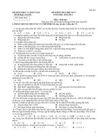 đề thi học ky I (mã 403)