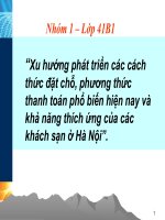 Quản trị nghiệp vụ khách sạn 