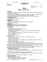 Gián án GIáo án Tuần 20 Lớp 4 (Chuẩn KTKN-Huong)