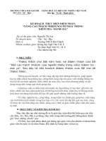 Kế hoạch thực hiện Điểm nhấn của Sở