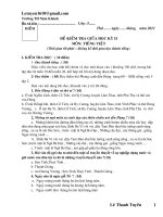 Gián án Đề kiểm tra giữa học kỳ II  Lớp 5