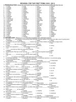 DE CUONG HK I- LOP 12