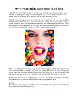 Style trang điểm ngọt ngào và cá tính