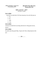 Tài liệu Đề thi HK 1 môn Sử năm học 2010-2011