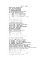 Bài giảng passive voice-multiple choice