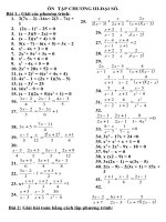Bài soạn BAI TAP CHUONG III-DAI SO