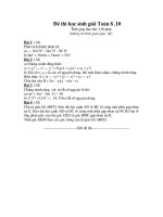 Đề-Đáp án HSG Toán 8 Y.10