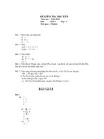 Gián án ĐỀ KTHK II + BÀI GIẢI LỚP 6