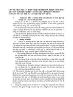 MỘT SỐ NHẬN XÉT VÀ  KIẾN NGHỊ NHẰM HOÀN THIỆN CÔNG TÁC KẾ TOÁN TẬP HỢP CHI PHÍ VÀ TÍNH GIÁ THÀNH SẢN PHẨM Ở CÔNG TY TƯ¬ VẤN ĐẦU TƯ¬ VÀ THIẾT KẾ XÂY DỰNG