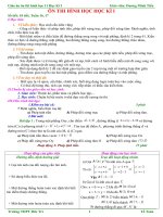 Giáo án on thi hình học 11 Học Ki I