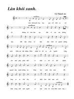 Bài hát làn khói xanh - Vũ Thành An (lời bài hát có nốt)