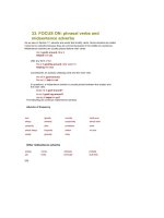 FOCUS ON - phrasal verbs and midsentence adverbs