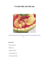 Vỏ dưa hấu xào hải sản