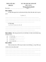 de khao sat HSG thang1 mon toan L3