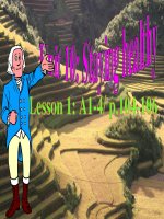 Tài liệu Anh 6 Unit 10: Lesson 1: A 1-4