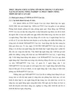 THỰC TRẠNG CHẤT LƯỢNG TÍN DỤNG TRUNG VÀ DÀI HẠN TẠI NGÂN HÀNG NÔNG NGHIỆP VÀ PHÁT TRIỂN NÔNG THÔN HUYỆN CAN LỘC