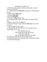 Bài soạn Dề khảo sát HSG lớp 5