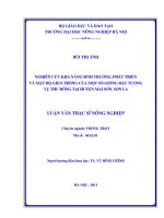 Nghiên cứu khả năng sinh trưởng, phát triển và mật độ gieo trồng của một số giống đậu tương vụ thu đông tại huyện mai sơn sơn la 
