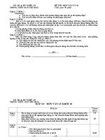 Đề kiểm tra học kì I lớp 10 - Cơ bản