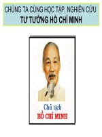 Tư tưởng Hồ Chí Minh Chương 1