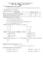 DE CUONG ON TAP HKI TOAN 9(10-11) CHUAN