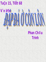 Bài soạn đập đá ở côn lôn